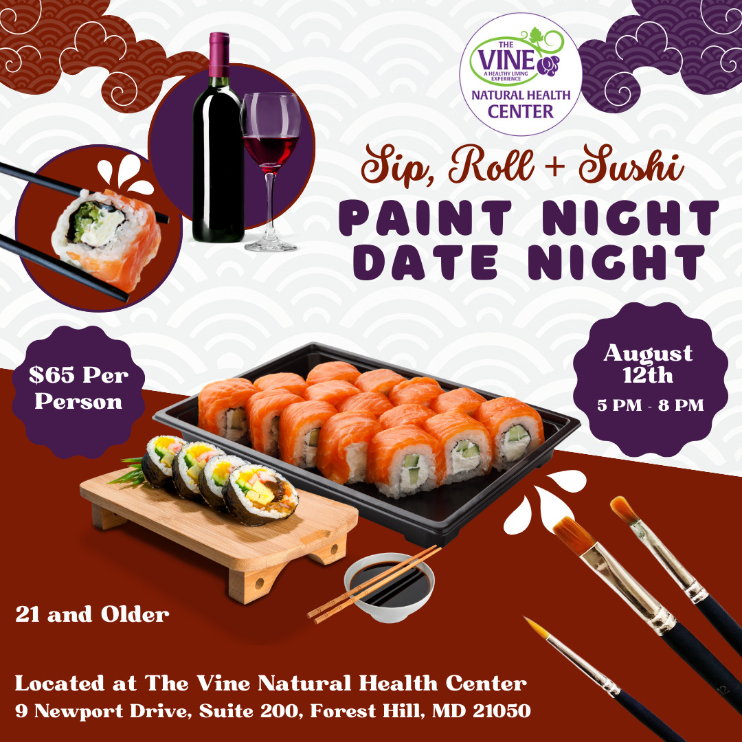 Sip, Roll + Sushi, Paint Night, Date Night