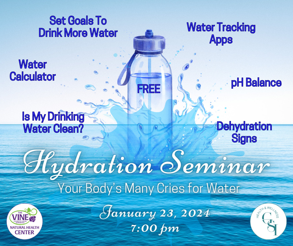 Hydration Seminar: Your Body’s Many Cries For Water